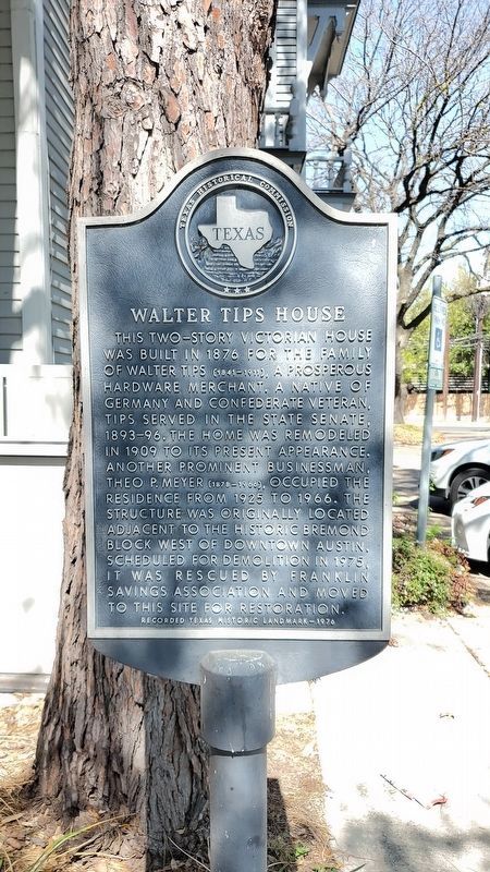 Walter Tips House Marker image. Click for full size.