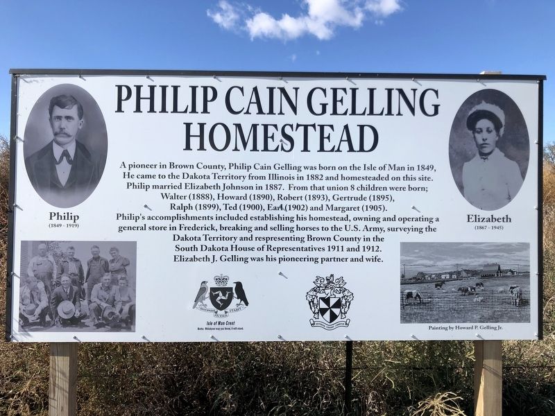 Philip Cain Gelling Homestead Marker image. Click for full size.