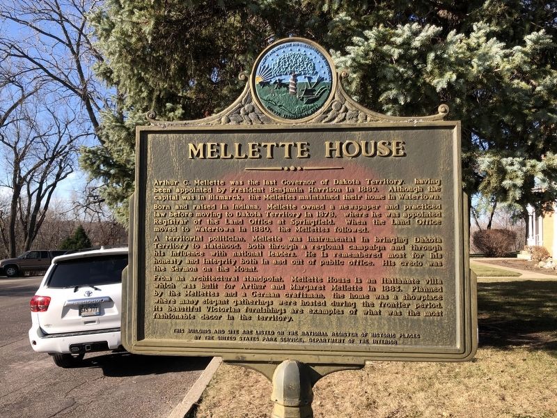 Mellette House Marker image. Click for full size.