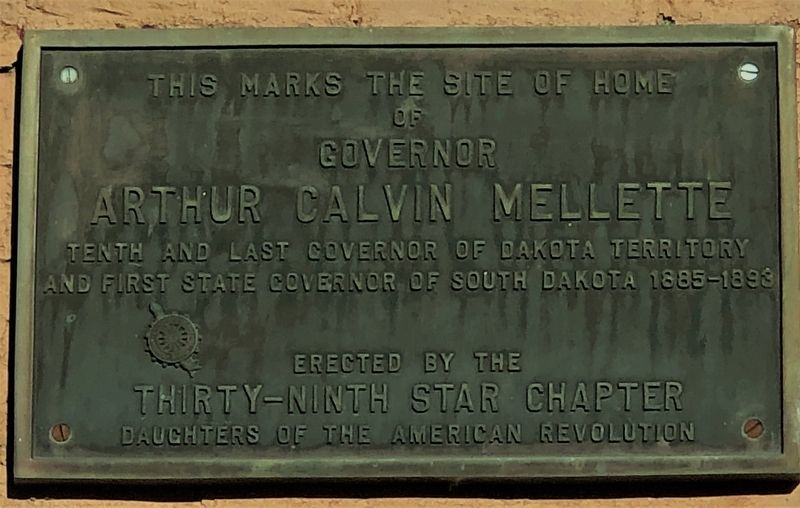 Arthur Calvin Mellette Marker. Click for full size. Arthur Calvin Mellette Marker image. Click for full size.