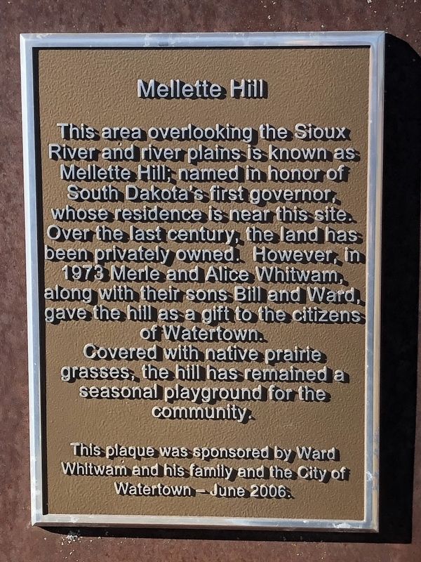Mellette Hill Marker image. Click for full size.