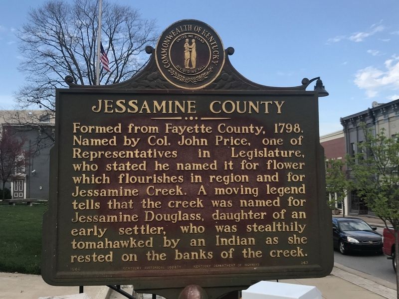 Jessamine County Marker image. Click for full size.