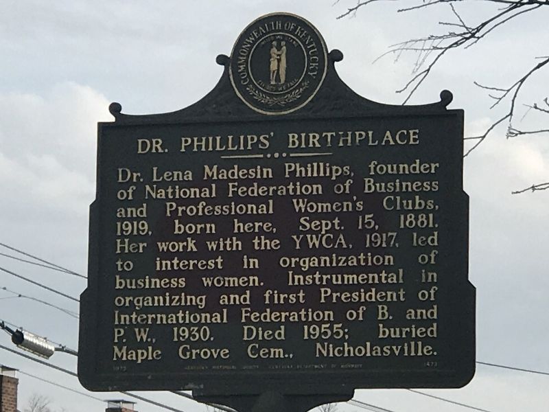 Dr. Phillips' Birthplace Marker image. Click for full size.