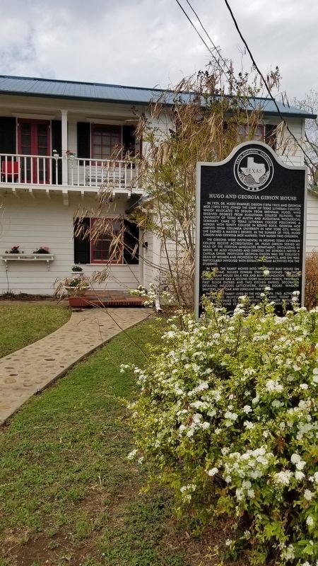 Hugo and Georgia Gibson House and Marker image. Click for full size.