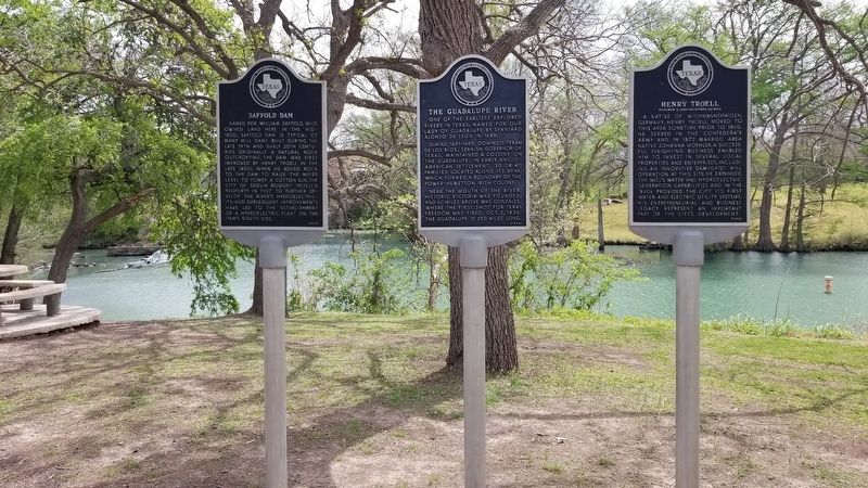 The Guadalupe River Marker. Click for full size. The Guadalupe River Marker image. Click for full size.