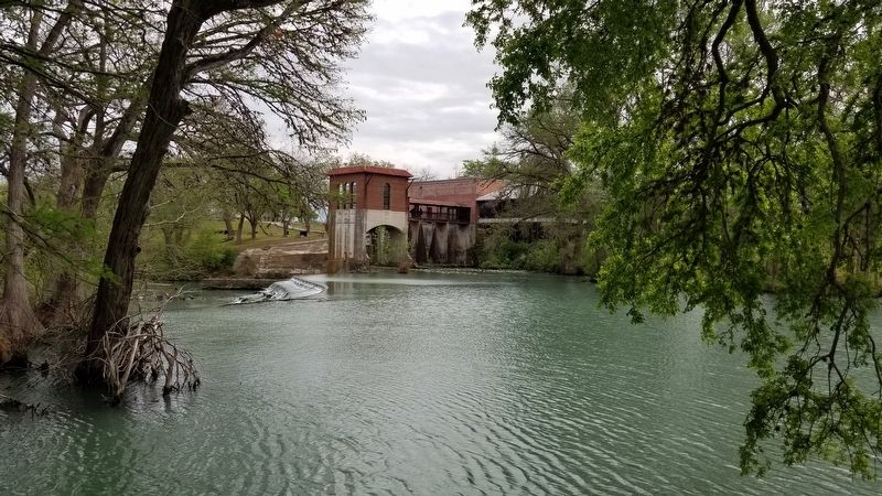 The river with the powerplant and dam in the background. Click for full size. The river with the powerplant and dam in the background image. Click for full size.