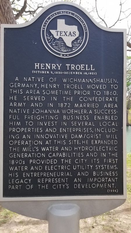 Henry Troell Marker image. Click for full size.