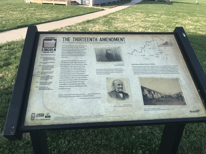 The Thirteenth Amendment Marker image. Click for full size.
