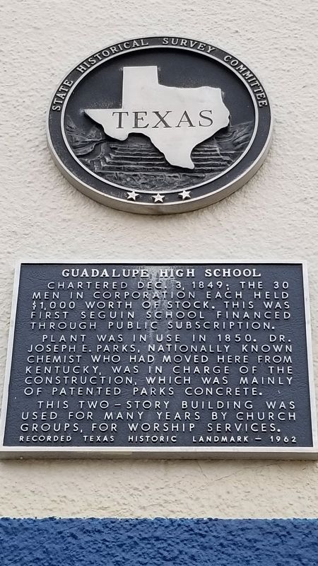 Guadalupe High School Marker image. Click for full size.