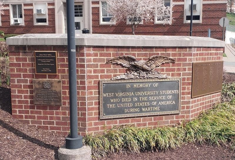 West Virginia University Veterans Memorials image. Click for full size.