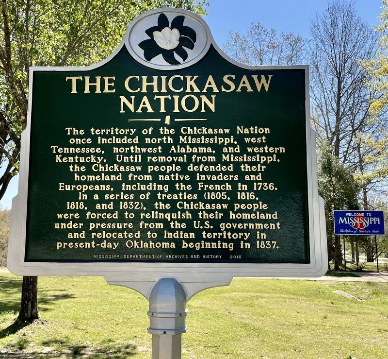 The Chickasaw Nation Marker image. Click for full size.