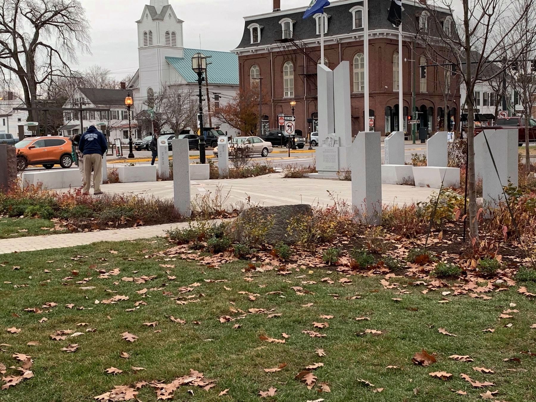 Veteran Plaza, Brunswick, Maine (Formerly Veteran Memorial). Click for full size. Veteran Plaza, Brunswick, Maine (Formerly Veteran Memorial) image. Click for full size.