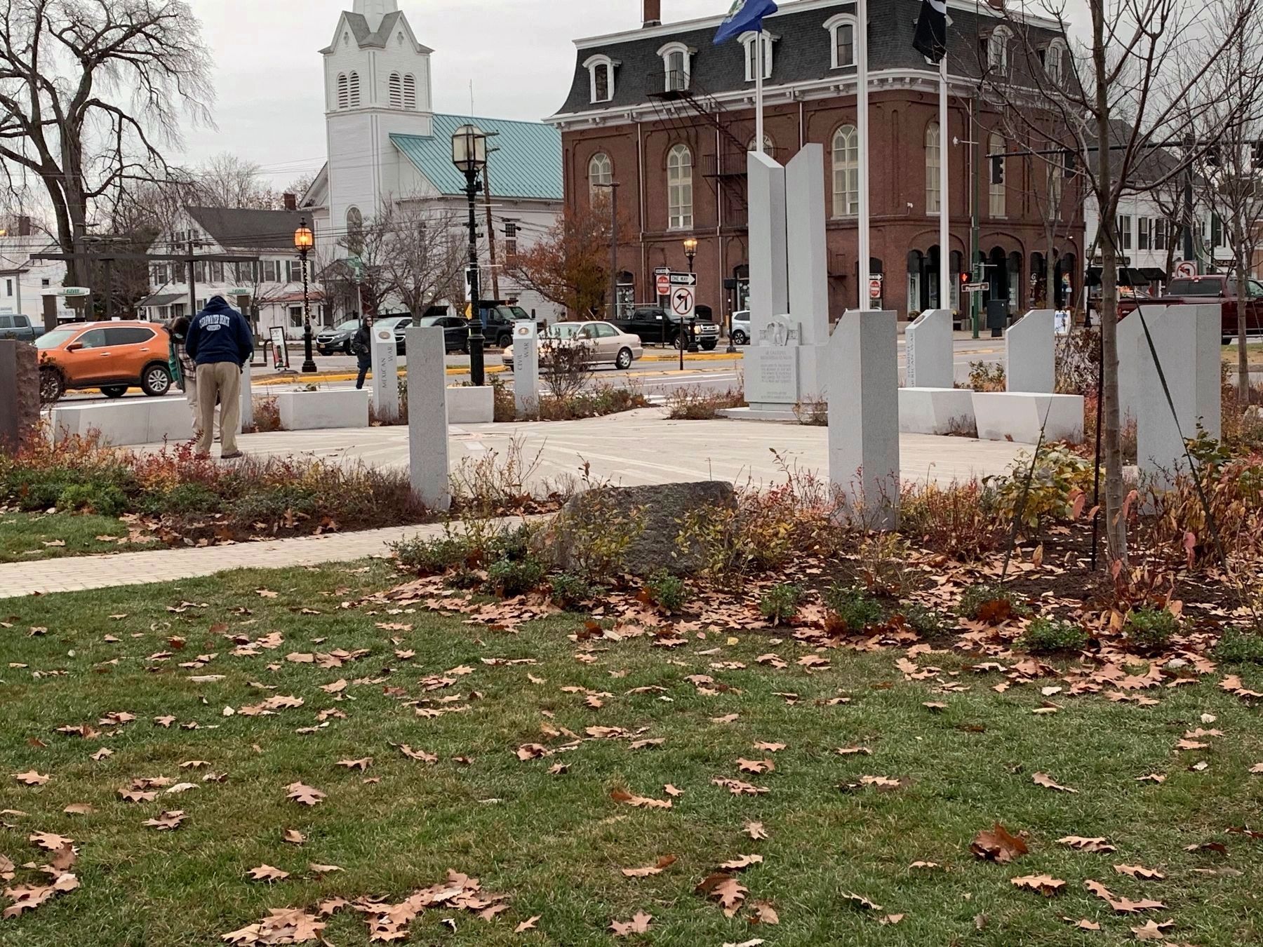 Veteran Plaza, Brunswick, Maine (Formerly Veteran Memorial) image. Click for full size.
