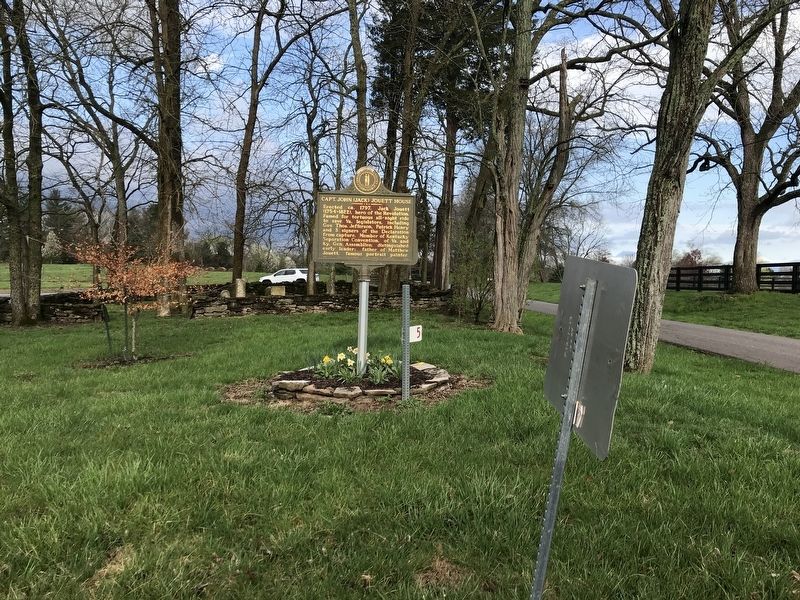 Capt. John (Jack) Jouett House Marker. Click for full size. Capt. John (Jack) Jouett House Marker image. Click for full size.