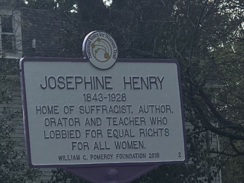 Josephine Henry Marker. Click for full size. Josephine Henry Marker image. Click for full size.