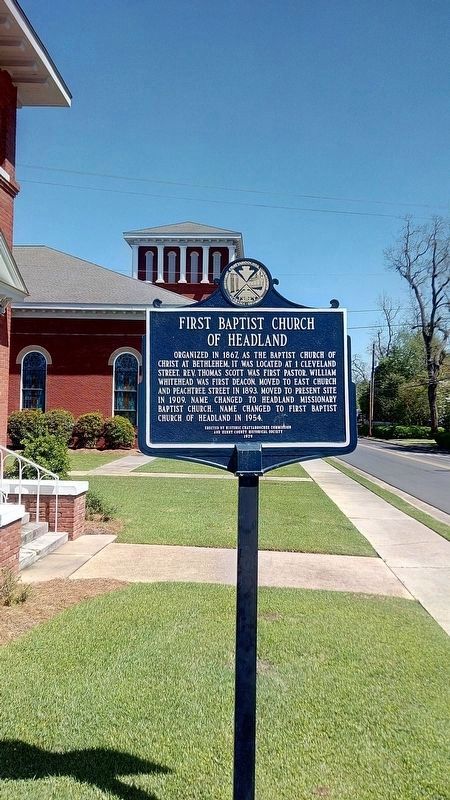First Baptist Church of Headland Marker image. Click for full size.