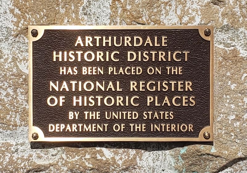 National Register of Historic Places Plaque for the Historic District image. Click for full size.