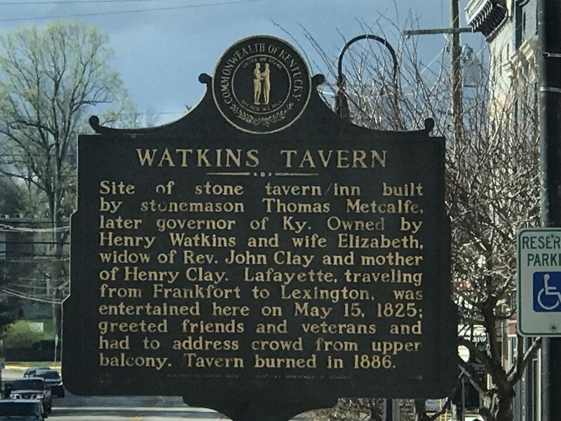 Watkins Tavern Marker image. Click for full size.