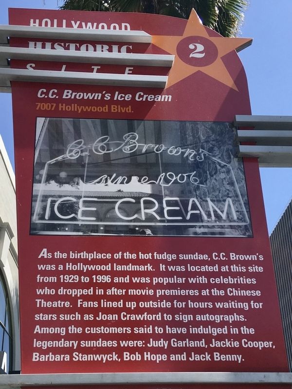 C. C. Brown’s Ice Cream Marker image. Click for full size.