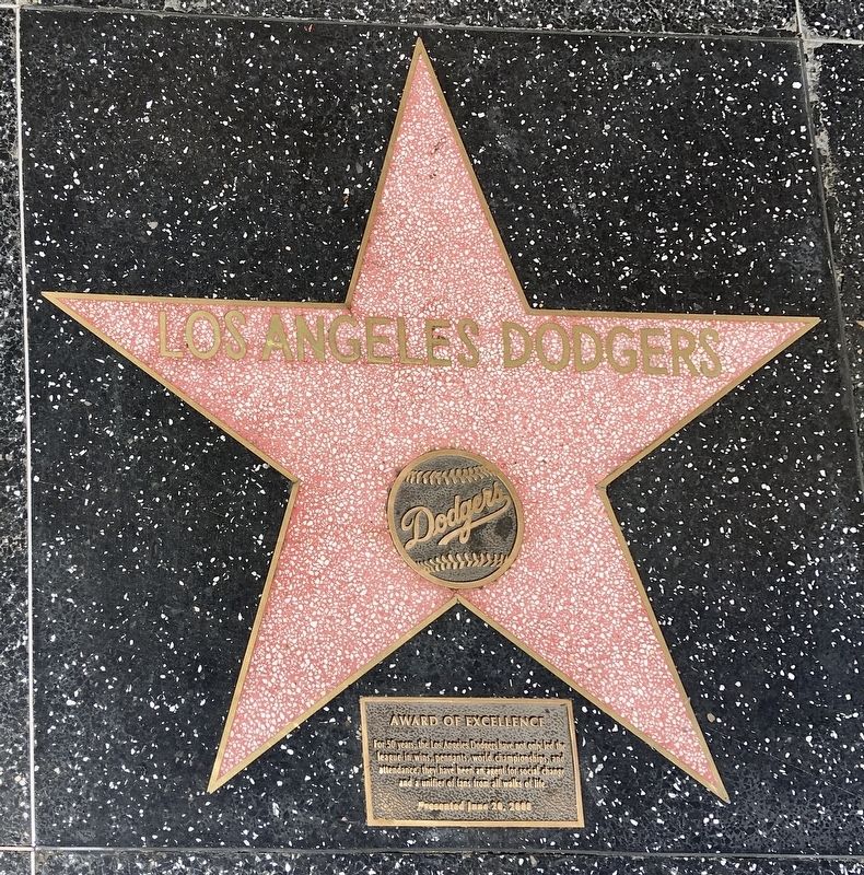 Los Angeles Dodgers Marker image. Click for full size.
