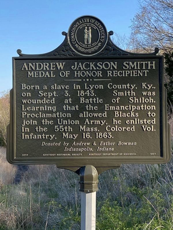 Andrew Jackson Smith / Medal of Honor Marker image. Click for full size.
