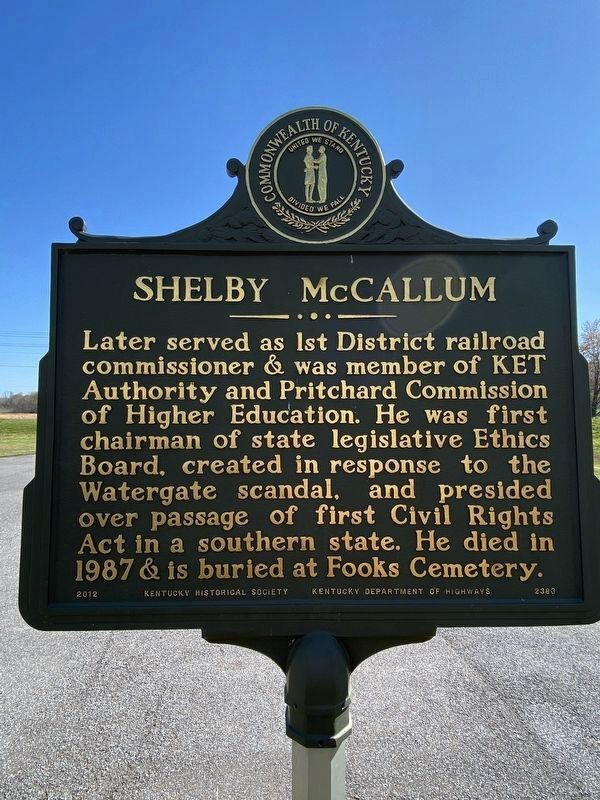 Shelby McCallum Marker image. Click for full size.