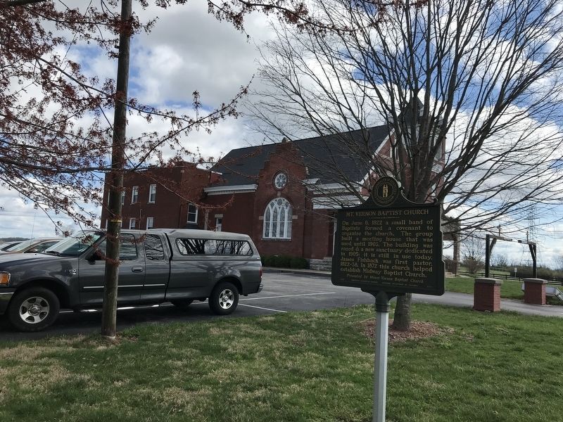 Mt. Vernon Baptist Church Marker. Click for full size. Mt. Vernon Baptist Church Marker image. Click for full size.