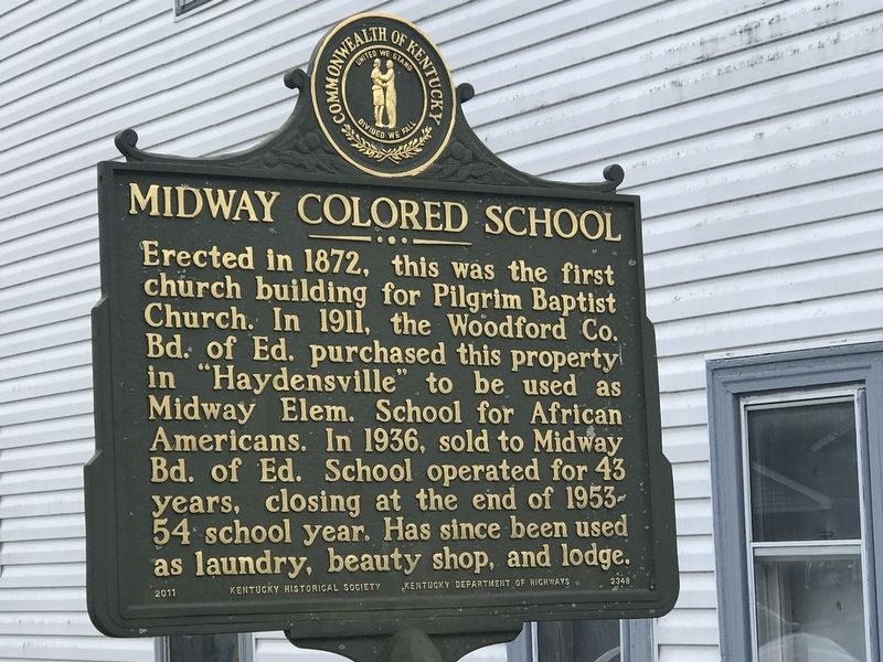Midway Colored School Marker image. Click for full size.