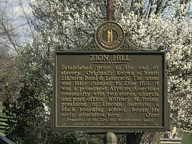 Zion Hill Marker image. Click for full size.