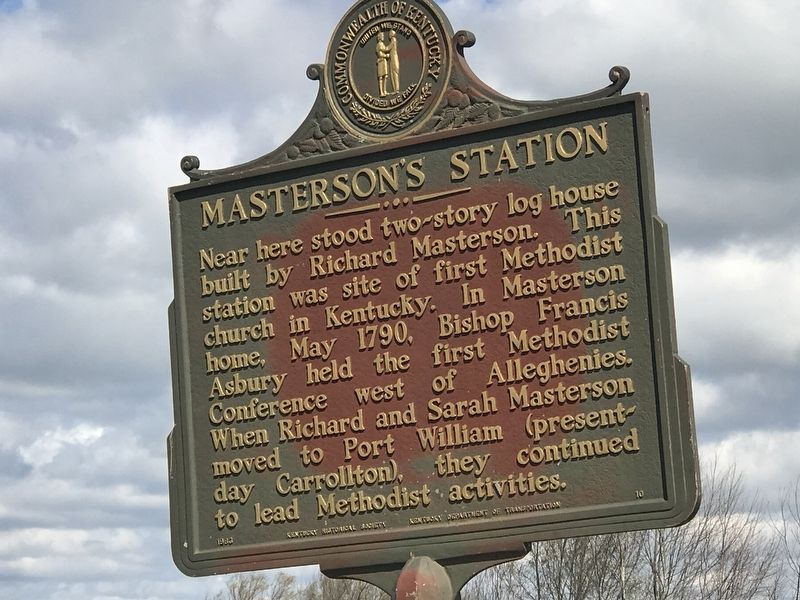 Masterson's Station Marker image. Click for full size.