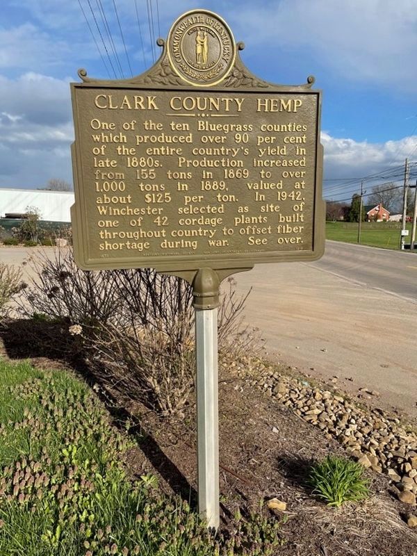 Clark County Hemp Marker. Click for full size. Clark County Hemp Marker image. Click for full size.