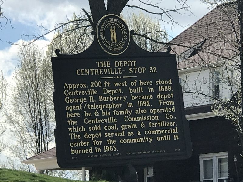 The Depot Centreville - Stop 32 Marker. Click for full size. The Depot Centreville - Stop 32 Marker image. Click for full size.