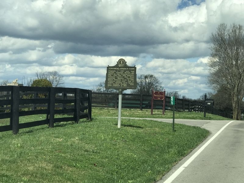 Townsend Springs Farm Marker. Click for full size. Townsend Springs Farm Marker image. Click for full size.