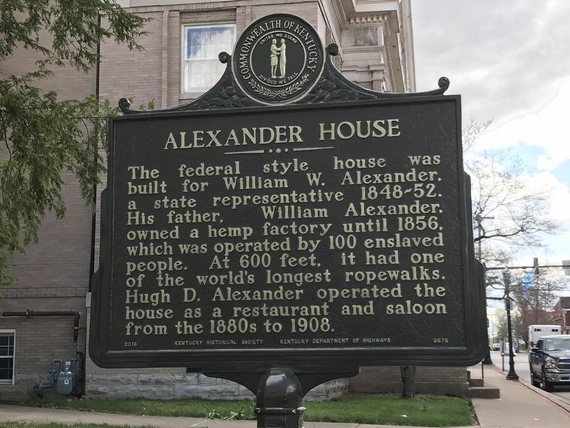 Alexander House Marker image. Click for full size.