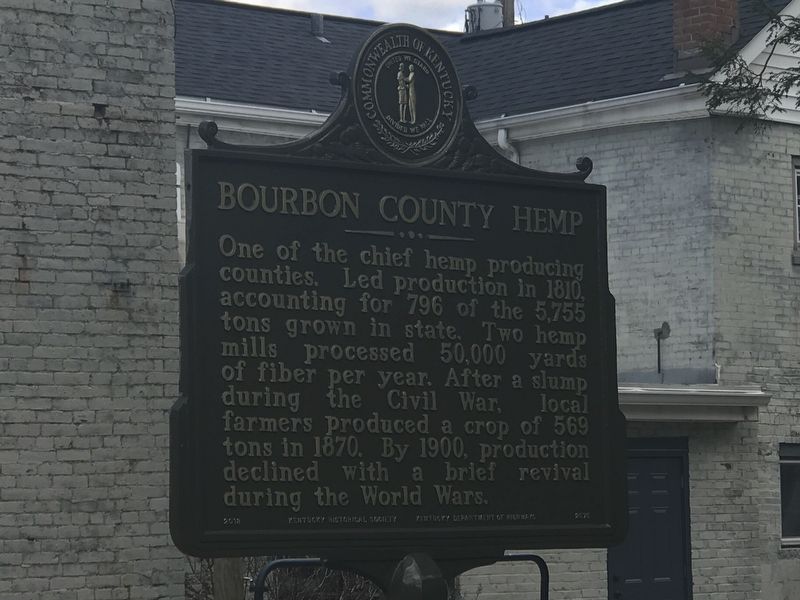 Bourbon County Hemp Marker image. Click for full size.