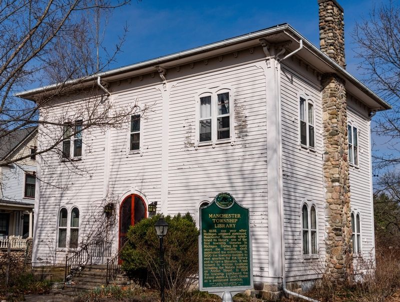 Manchester Township Library / James A. Lynch House Marker image. Click for full size.