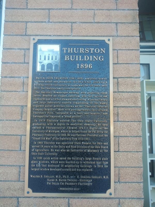 Thurston Building Marker. Click for full size. Thurston Building Marker image. Click for full size.