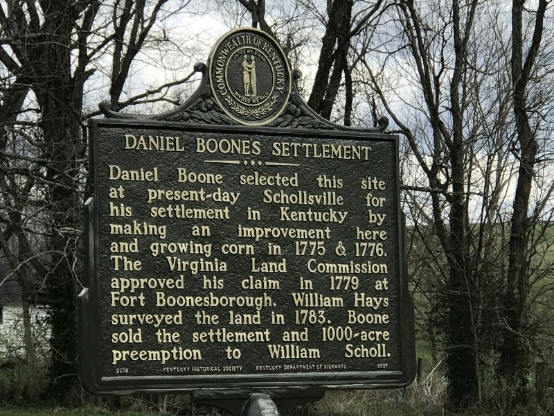 Daniel Boone's Settlement Marker image. Click for full size.