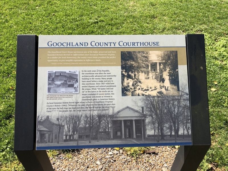 Goochland County Courthouse Marker image. Click for full size.