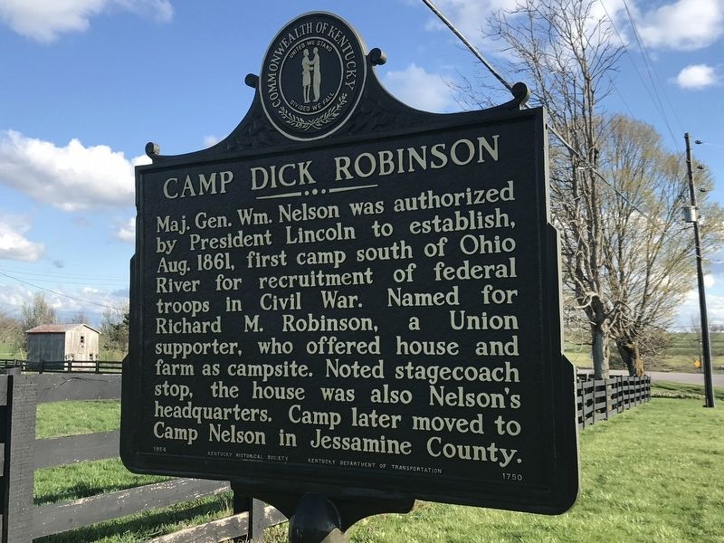 Camp Dick Robinson Marker image. Click for full size.