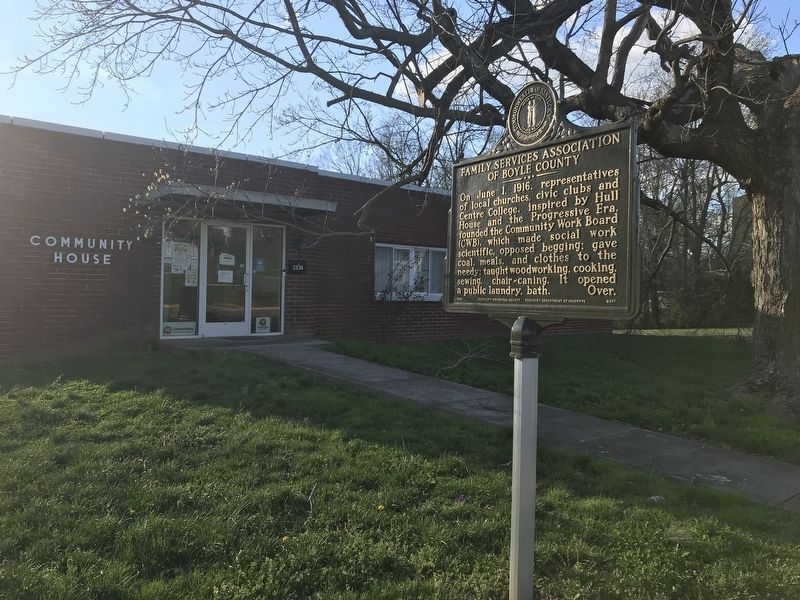 Family Services Association of Boyle County Marker. Click for full size. Family Services Association of Boyle County Marker image. Click for full size.