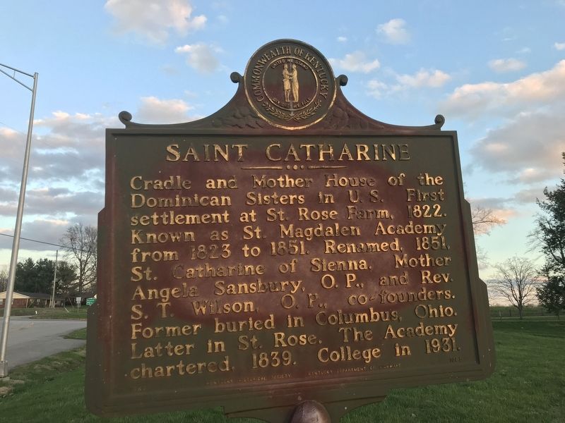 Saint Catharine Marker image. Click for full size.