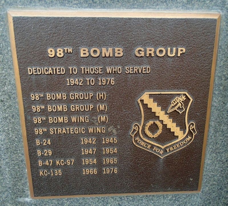 98<sup>th</sup> Bomb Group Marker image. Click for full size.