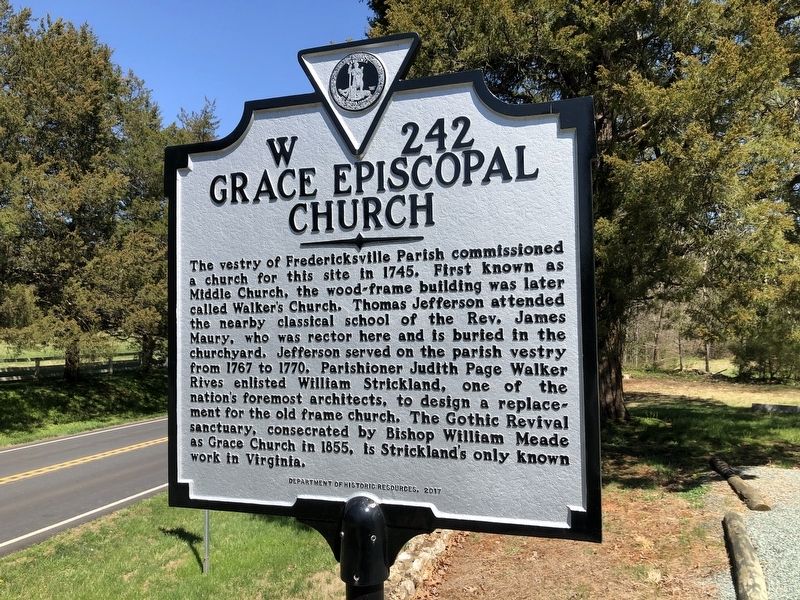 Grace Episcopal Church Marker. Click for full size. Grace Episcopal Church Marker image. Click for full size.