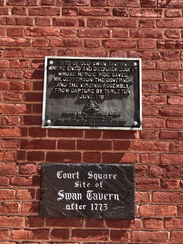 Site of Old Swan Tavern Marker image. Click for full size.