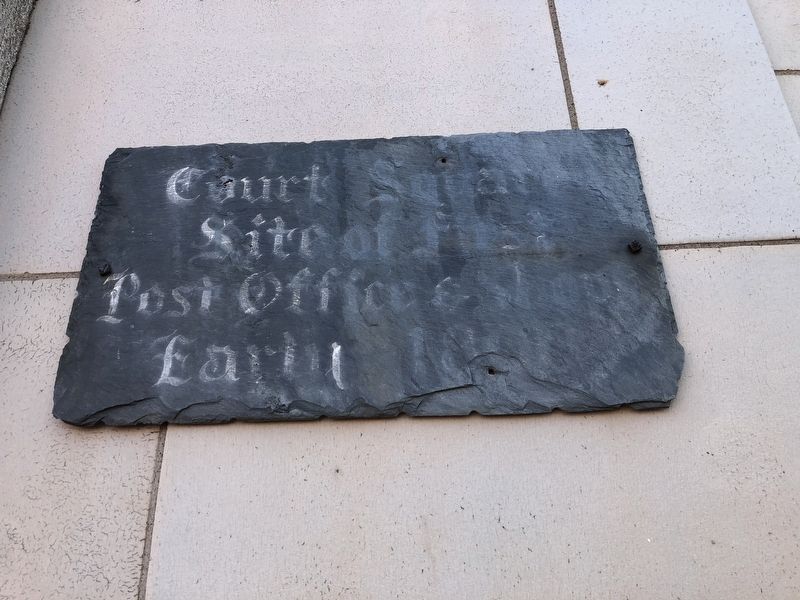 First Post Office Marker. Click for full size. First Post Office Marker image. Click for full size.