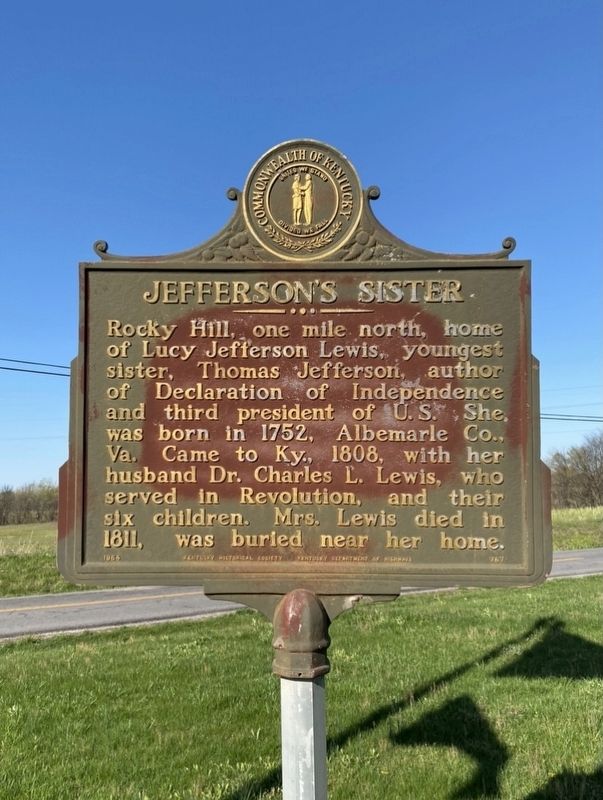Jeffersons Sister Marker image. Click for full size.