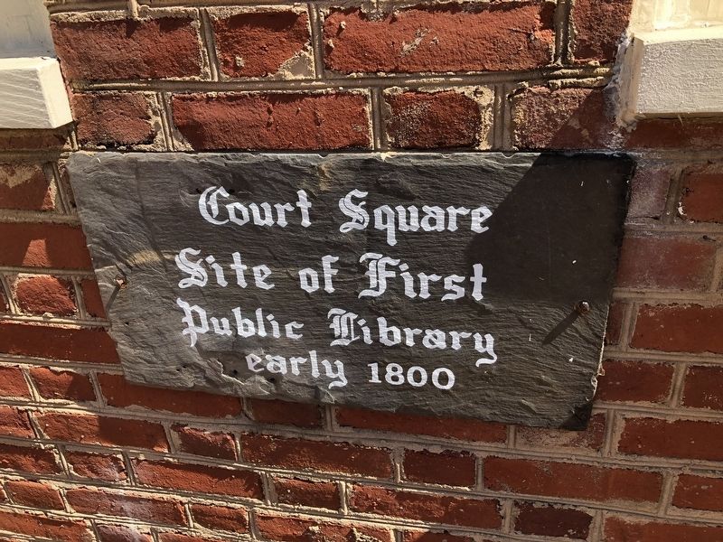First Public Library Marker image. Click for full size.
