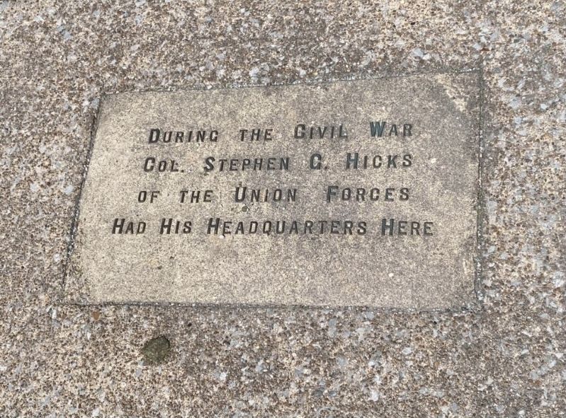 Site of Stephen G. Hicks Headquarters Marker image. Click for full size.