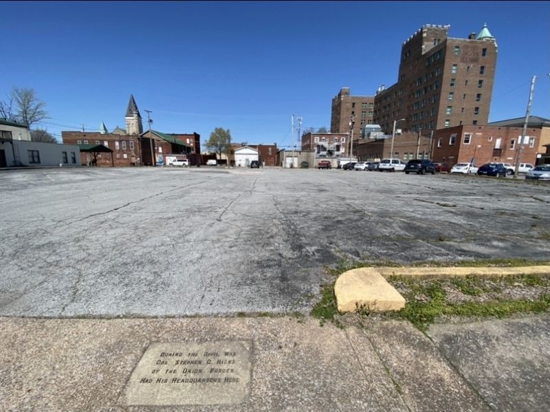 Site of Stephen G. Hicks Headquarters Marker image. Click for full size.